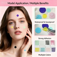 Leici Fashion Glitter Facial Lifting Acne Patch Star Heart Blemish Hypoallergenic untuk Penutup Noda Wajah, Perawatan Kulit, Grosir