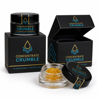 Boîte d'emballage en carton personnalisée pour concentrés de cire, extrait et crumble, contenants de 1 ml et 5 ml, pour Dabs