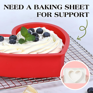 MUYULINS Factory Heart-Shaped LFGB Non-Stick BPA Free Toast Brownie <b>Silicone</b> Bread Cake Pan <b>Baking</b> Mold Suitable for - Product Image 2