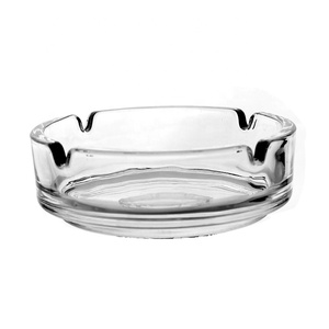Nouveau design cristal verre clair rond cendrier pour fumer le cigare à bacco Offre Spéciale produits - Product Image 4
