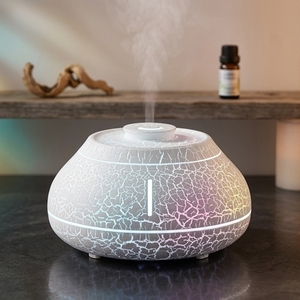 <b>Room</b> Humidifier Portable Design Natural Lava Appearance 7 Colors LED Gradient Auto Shut-Off Protection - Product Image 1