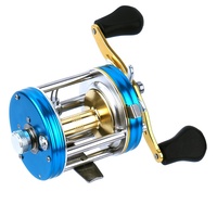 CKOTIAN C6-BL 5.3 Moulinet de pêche à lancer 4+1BB, Frein max. 8kg, Poignée EVA Gauche, Aluminium, pour Eau Salée, Eau Douce, Lac, Rivière