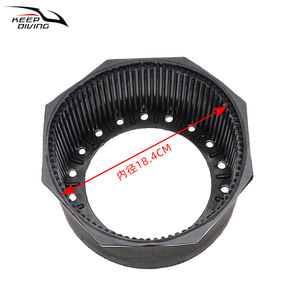 Protection latérale en caoutchouc naturel KEEP DIVING As 061 pour bouteille d'oxygène en alliage d'aluminium de 12 L, base pour équipement de plongée - Product Image 5