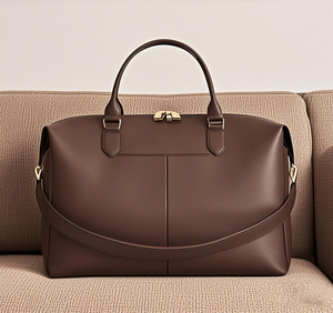 メーカー工場ブラウンPUレザーフィットオールアクセスおむつトート病院マタニティ収納用ママバッグ - Product Image 3