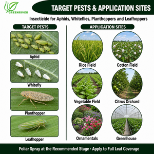 GREENRIVER Pymetrozina 25% SC <span class=keywords><strong>Insecticida</strong></span> Sistémico <span class=keywords><strong>para</strong></span> Pulgones, Moscas Blancas y <span class=keywords><strong>Escarabajos</strong></span> Polinizadores CAS 123312-89-0 - Product Image 4