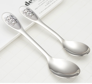 Cuchara de Acero Inoxidable con Diseño de los 12 Animales del Zodiaco Chino, Cuchara Redonda para Arroz, Vajilla Creativa y Personalizada DFS0312 - Product Image 6