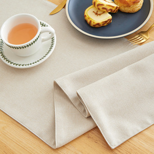 Manteles de mesa texturizados de lino impermeables y resistentes a las arrugas Rectángulo 60x84 pulgadas Juego de camino de Mantel sólido Premium - Product Image 3