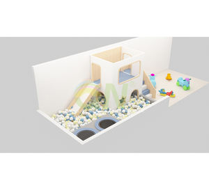 Juego <span class=keywords><strong>de</strong></span> Parque Infantil <span class=keywords><strong>de</strong></span> Madera con Diseño Personalizado, <span class=keywords><strong>Mini</strong></span> <span class=keywords><strong>Piscina</strong></span> <span class=keywords><strong>de</strong></span> Pelotas, Equipo <span class=keywords><strong>de</strong></span> Juegos Interior para Niños con Trampolín - Product Image 4