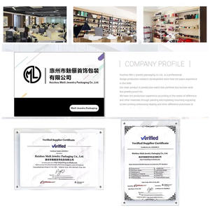 Scatola per Gioielli in Velluto con Cerniera per Matrimonio e Fidanzamento, Espositore e Contenitore per Anelli - Product Image 4