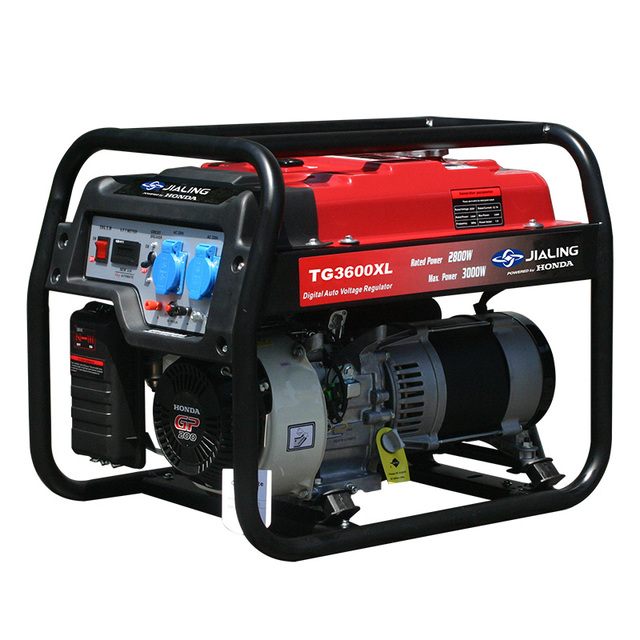 Air-cooled Gasoline Power Generator 4-Stroke Recoil 2.8kW 3kW Small Gasoline Generator