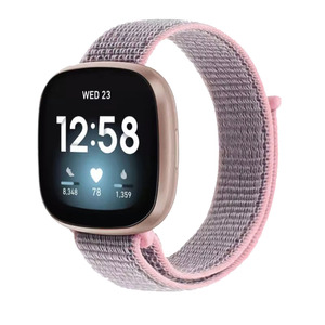 Phát Hành Nhanh Chóng Mềm Nylon Vòng Ban Nhạc Đồng Hồ Sang Trọng Tập Thể Dục Phong Cách 22Mm Dây Đeo Hoàn Hảo Phù Hợp Cho <span class=keywords><strong>Fitbit</strong></span> Verssa3 - Product Image 1