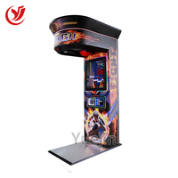 Machine de jeu d'arcade de boxe Punch à pièces pour divertissement intérieur en fibre de verre durable pour centres de jeux