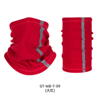 Cache-Cou Unisexe Portable en Cachemire Polaire Original Tête de Mort pour Moto, Ski, Sport, Chaleur Hiver, Écharpe Personnalisée avec Logo Rouge en Maille