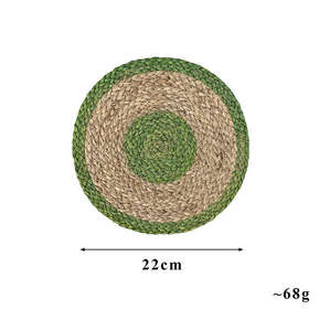 <b>Rustic</b> Handmade Seagrass Placemat Natural Woven <b>Dining</b> <b>Table</b> Mat Eco Friendly <b>Farmhouse</b> Kitchen <b>Table</b> Decoration - Product Image 6