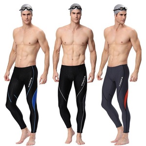 Yingfa 9117 Shark Skin Long Leg Men Youth Big Boys Professional Racing <strong>Leggings</strong> Full Length <strong>Swim</strong> Long Pants <strong>Swim</strong> Jammers - Product Image 1