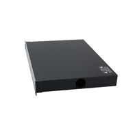 Boîtier métallique galvanisé en alliage d'aluminium de 19 pouces 1U 300 mm pour montage en rack, indice de protection IP54, certifié ISO9001