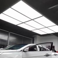 3-PSC Garage Led Detail RGB Wall Wood Led Ceiling Light and Nine-square Grid Panel Light Panel Connector QOXOQ