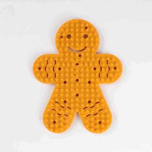 ของเล่นเสริมพัฒนาการทำมือ ตุ๊กตาขนมปังขิง ซิลิโคนบอร์ดกิจกรรมประสาทสัมผัส บอร์ดคลายเครียด - Product Image 4