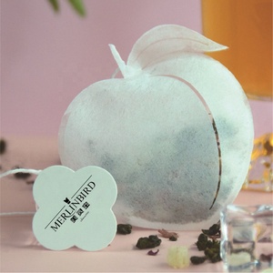 Sachets de thé en tissu non tissé PLA biodégradable en forme d'animaux et de fruits, marque privée OEM - Product Image 6