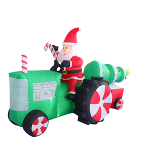 Père Noël gonflable dans un camion pour la décoration des fêtes de Noël - Product Image 6