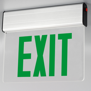 Señal de salida de emergencia LED del mercado norteamericano con luz de emergencia recargable LED con lista UL - Product Image 1