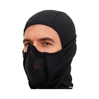 Masque de protection solaire anti-poussière pour l'extérieur, masque de protection contre le vent, cache-cou respirant en nylon tactique unisexe