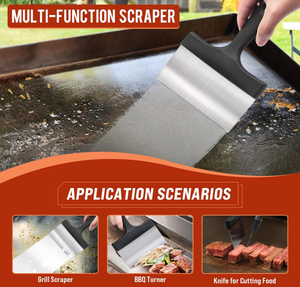 <span class=keywords><strong>Kit</strong></span> de nettoyage de plaque chauffante, <span class=keywords><strong>kit</strong></span> de nettoyage de grille à dessus plat avec <span class=keywords><strong>pierre</strong></span> de gril, grattoir de plaque chauffante et brosse de plaque chauffante facile à enlever les taches - Product Image 2