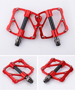 Pédale de vélo ultra légère GUB GC070, 3 roulements, pièce de vélo de haute qualité, couleur noir rouge titane, pédales de vélo de route VTT - Product Image 3