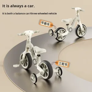 Loopfiets met pedalen, driewieler, muziek, licht, multifunctioneel, twee-in-één model 111 voor kinderen van <span class=keywords><strong>2</strong></span>-6 jaar - Product Image 3