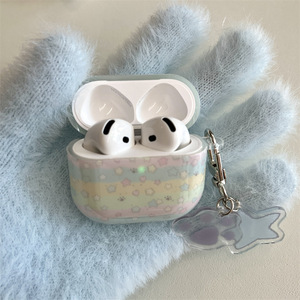 Funda para auriculares con diseño de estrella y rayas arcoíris para AirPods Pro 3, funda inalámbrica con Bluetooth, compatible con AirPods 1, 2, 3, 4 - Product Image 5