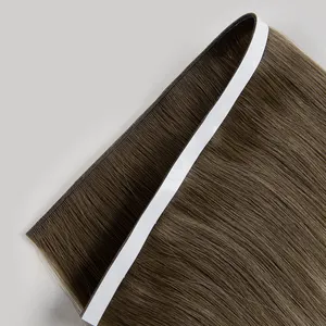 Pita rambut manusia Genius Rusia ekstensi rambut mentah tidak diproses ditarik ganda kutikula perekat Genius kain
