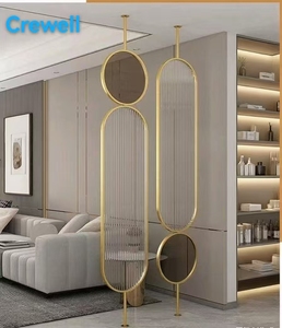 Écran en métal découpé au laser <span class=keywords><strong>de</strong></span> diviseur <span class=keywords><strong>de</strong></span> cloison mobile d'acier inoxydable 304 imperméable pour la décoration intérieure - Product Image 5