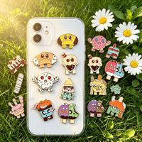 Badges autocollants métalliques créatifs personnalisés, décorations de coque de téléphone imprimées UV en forme personnalisée, cadeaux imitation antique moderne sur mesure