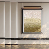 Art mural de style italien de luxe pour salons de thé, bureaux et entrées, peintures décoratives modernes, art mural Wabi-Sabi couleur crème