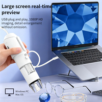 Dearsee Android IOS HD 1080P Handheld Digital Magnifier Camera 50x-1600x Skin Inspection Digital Microscope for Mobile Repair