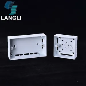 China fabricação tomadas elétricas e interruptores 2 gang caixa quadrada