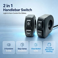 Interrupteur de guidon Wintai-Tech Chine pour moto, 4 fils, interrupteur 2-en-1 pour phare et klaxon avec connecteur XT60