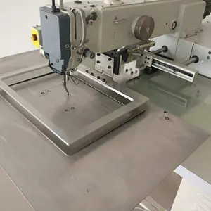 Máquina de coser electrónica automática programable para camisas, máquina de coser con correa para camisas industriales