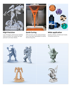 All'ingrosso di alta qualità acqua lavabile 3D stampante resina colabile per gioielli resina ad alta resina di cera per polimero 3D stampanti - Product Image 5