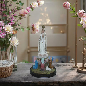 Figura de la Virgen de Fátima de 12 Pulgadas, Estilo Anime, Artesanía de Resina, Decoración Religiosa para el Hogar, Estatuas Católicas, Pinturas de Arte Animal - Product Image 6