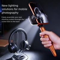 Tête de rotule universelle en alliage d'aluminium pour téléphone et appareil photo - 360° °   Rotation horizontale/verticale, adaptateur de montage 1/4 pouces pour une utilisation multi-appareils