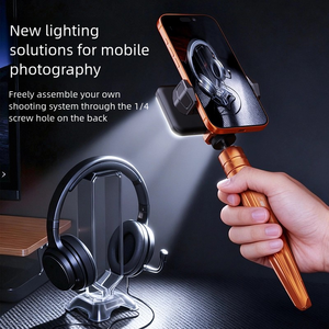 Trípode Universal de Aleación de Aluminio con Rótula para Teléfono y Cámara - 360 °   Rotación Horizontal/Vertical, Adaptador de Montaje de 1/4\" para Uso con Múltiples Dispositivos - Product Image 2