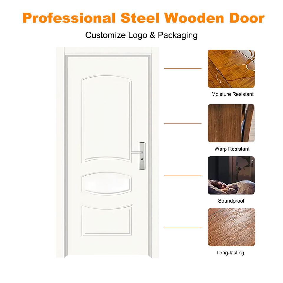 China Supplier Modern Internal Soundproof Wooden Madera Hotel Front ...