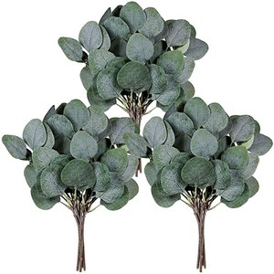 Hojas de Eucalipto Artificiales de Plástico, Ramilletes de Flores Artificiales Verdes <span class=keywords><strong>para</strong></span> Decoración de Interiores, Hogar, Bodas, Hoteles y Manualidades - Product Image 4