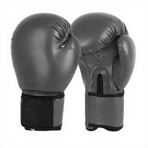 Gants de boxe en mousse haute résilience avec crochet et boucle de construction en cuir à point renforcé disponibles dans toutes les tailles pour les arts martiaux - Product Image 1