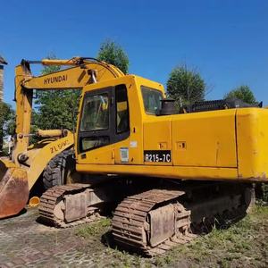 Pelle hydraulique d'occasion sur chenilles Hyundai en R215-7C, en bon état, à bas prix, 215 d'origine coréenne, à vendre - Product Image 1
