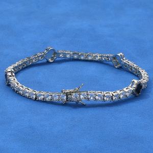 Pulsera de tenis de circonita con trébol de cuatro hojas, estilo hip-hop, de alta gama, estilo Ins, de moda urbana europea y americana, personalizada para hombre - Product Image 4