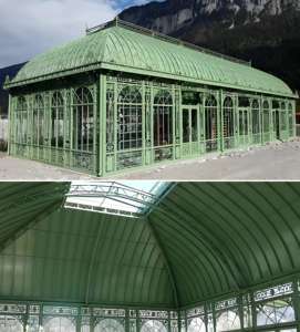 غرفة زجاجية من الحديد المشغول المطروق يدوياً مثالية لحفلات الزفاف والمناسبات، غرفة شمسية عصرية بألواح زجاجية لتجمعات لا تُنسى - Product Image 6