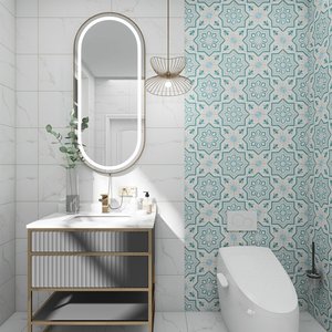 GUCI 200*200 세라믹 욕실 벽 바닥 타일 낮은 흡수 모로코 만다라 도자기 장식 무딘 CLASSIC 유약 타일 - Product Image 2