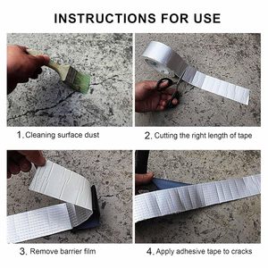 <span class=keywords><strong>Bande</strong></span> de caoutchouc butyle auto-adhésive très collante feuille d'aluminium réparation de fuite de toit étanche EPDM matériau membrane d'étanchéité butyle - Product Image 4